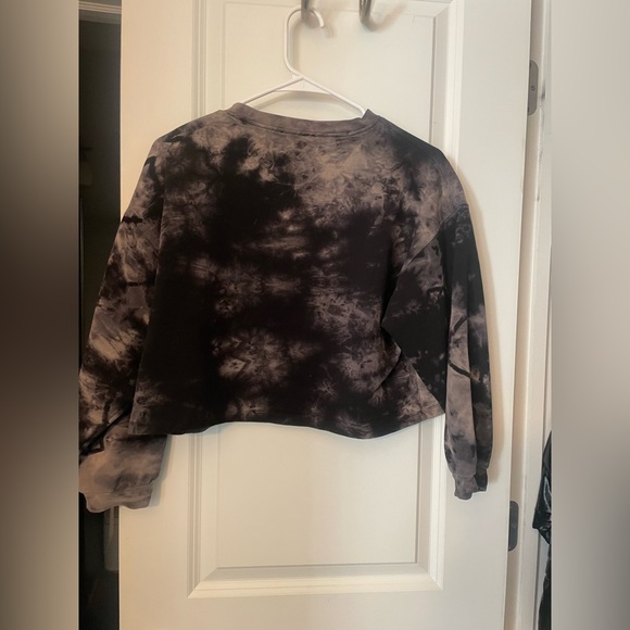 Cropped tie dye sweatshirt - Picture 2 of 3